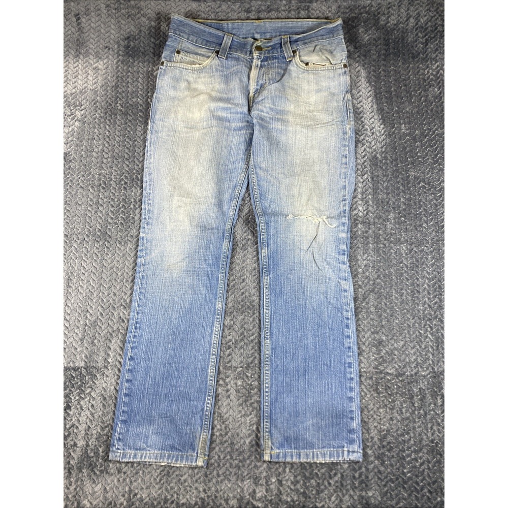 Levi's 511 Slim Fit Straight Leg Denim Jeans Light Wash Blue Size W33 x L34